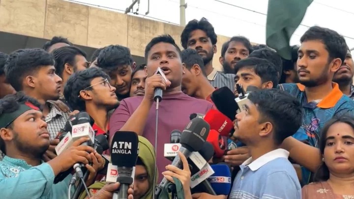 বৈষম্যবিরোধী ছাত্র আন্দোলনের আহ্বায়ক হাসনাত আবদুল্লাহ