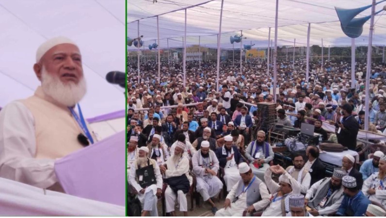 কুমিল্লা টাউন হল ময়দানে জামায়াতে আমীর ইসলামীর আমির ডা. শফিকুর রহমান। ছবি : আজকের দৈনিক 