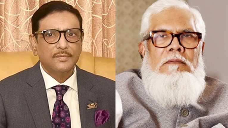 ওবায়দুল কাদের (বাঁয়ে) এবং সালমান এফ রহমান। ছবি: সংগৃহীত