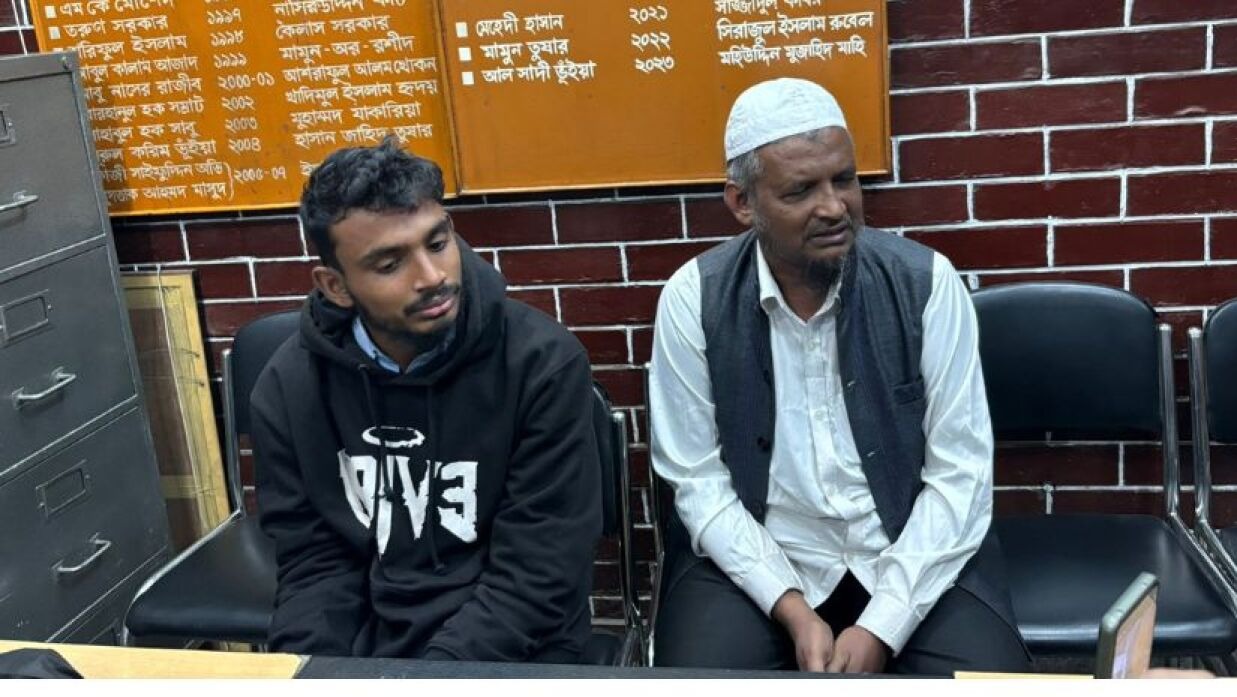 বৈষম্যবিরোধী ছাত্র আন্দোলনের কেন্দ্রীয় সহ-সমন্বয়ক খালেদ হাসান । ছবি: সংগৃহীত।