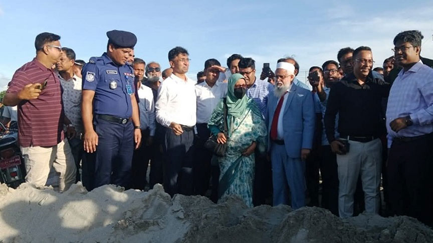  নীলফামারীতে চীনা হাসপাতাল নির্মাণের প্রস্তাবিত স্থান পরিদর্শন স্বাস্থ্য উপদেষ্টার
