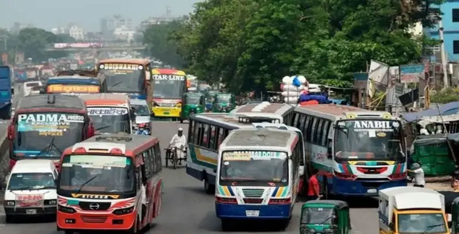 সোমবার সারাদেশে গাড়ি চলাচলের ঘোষণা শ্রমিক ফেডারেশন