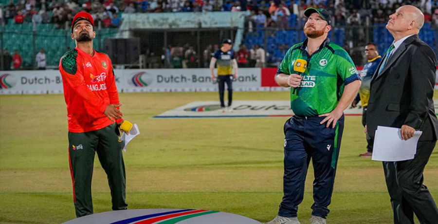 আয়ারল্যান্ডের বিপক্ষে টস জিতে ফিল্ডিং নিল বাংলাদেশ