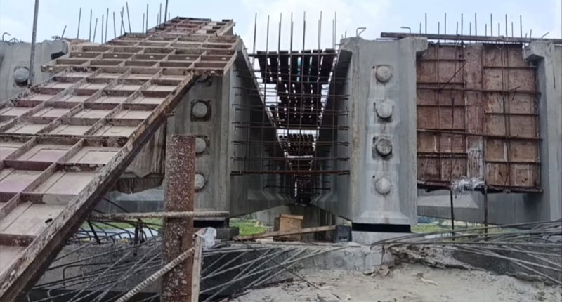 ভাঙ্গায় আড়িয়াল খাঁ নদের ওপর ৬১ কোটি টাকার ব্রিজ নির্মাণ হচ্ছে