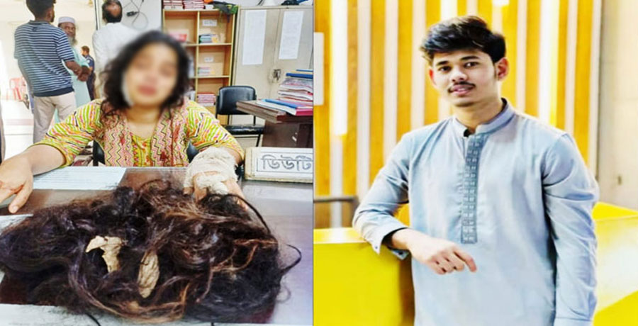 যৌতুক না পেয়ে গৃহবধূকে পিটিয়ে চুল কেটে দিলো স্বামী-শাশুড়ি