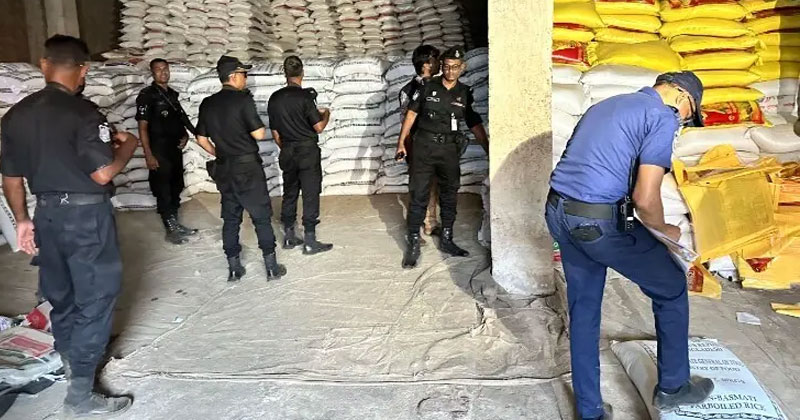  চট্টগ্রামে অবৈধ মজুতকরা ৬ লাখ কেজি সরকারি চাল জব্ধ , আটক ১