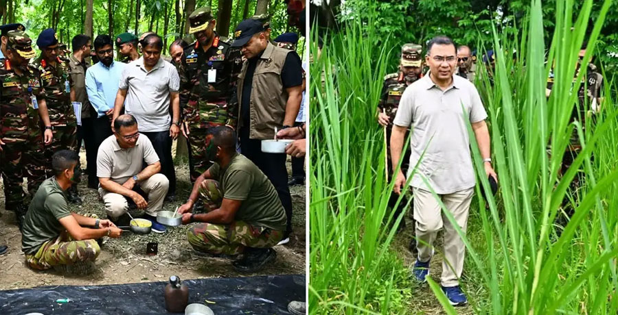 গ্রীষ্মকালীন সামরিক মহড়া ঘুরে দেখলেন প্রধানমন্ত্রী