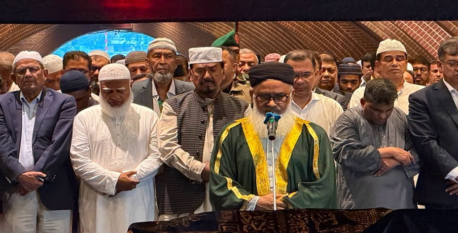 রাষ্ট্রীয় মর্যাদায় সাবেক স্পিকার জমির উদ্দিন সরকারের দ্বিতীয় জানাজা অনুষ্ঠিত