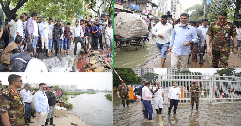   লেকের রাস্তা রক্ষা ও বৃষ্টির পানি অপসারণে যৌর্থভাবে কাজের ঘোষণা ডিএনসিসি প্রশাসকের