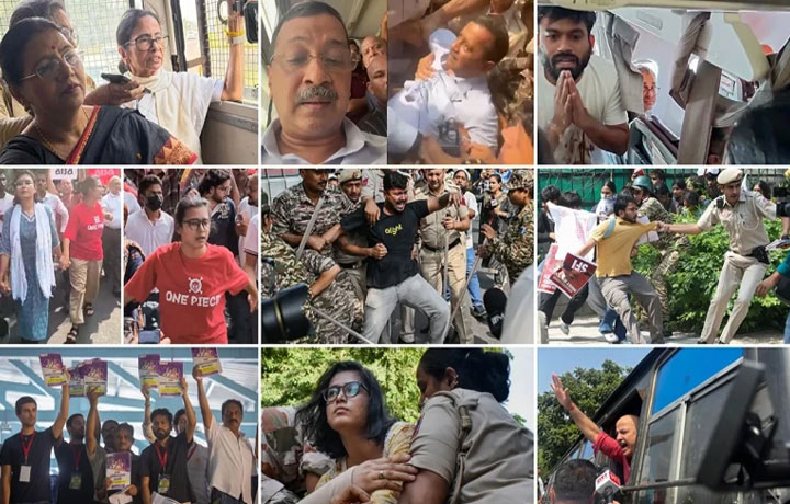 মমতা-কেরজরিওয়ালসহ ৫ হাজারের বেশি আটক